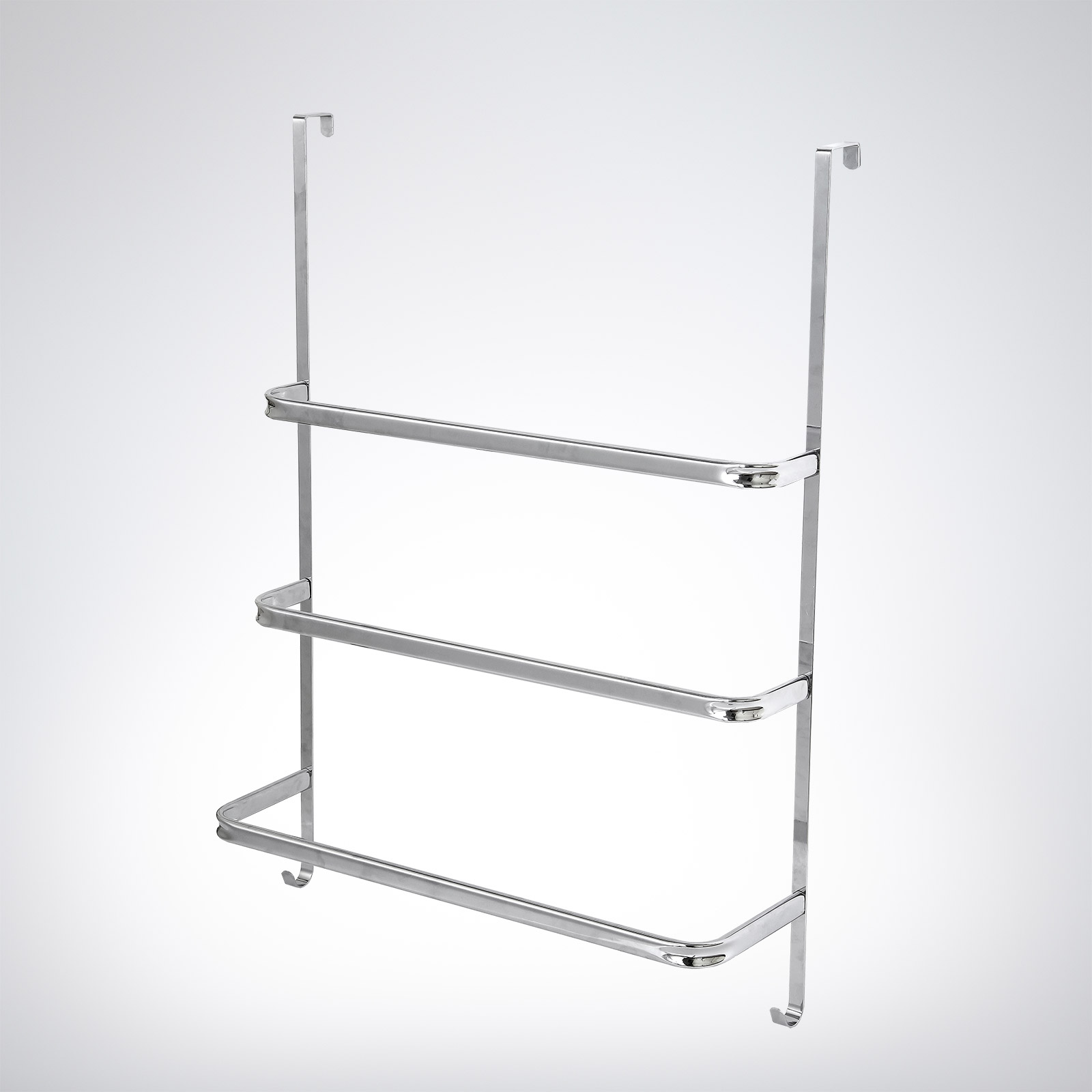 Freestanding 3 Tier Towel Rack Matte Black Living Elements